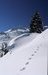 Traces de pas dans la neige - Ar�ches Beaufort