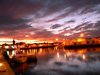 Coucher de soleil sur le port - Les Sables d'Olonne