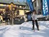 Putting green Place du village Meg�ve Winter Golf Cup
