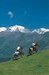 Cavalier sur fond de Mont-Blanc