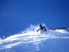 Skieur dans la poudreuse - Tignes