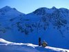 Surfeur sur une cr�te - Tignes