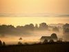Village dans le brouillard - Bourgogne