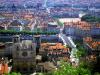Vue du Vieux Lyon avec la place Bellecour en arri&egrave;re plan