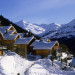 Village sous la neige